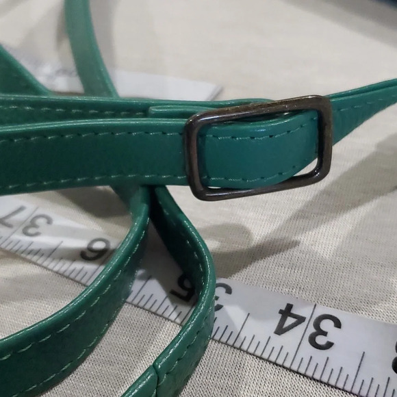 Anuschka Leopard handpainted leather crossbody adjustable 3 pocket bag - Picture 7 of 11